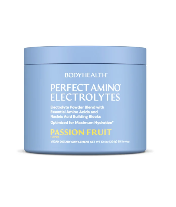 BodyHealth® PERFECT AMINO® Electrolytes – Passion Fruit | 60 Servings