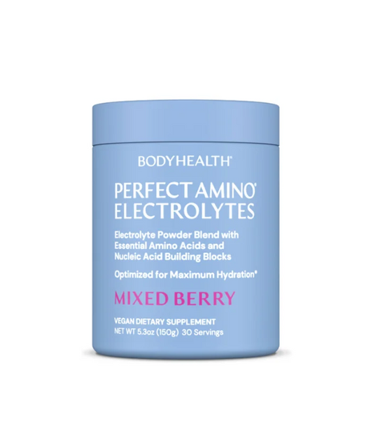BodyHealth® PERFECT AMINO® Electrolytes – Mixed Berry | 30 Servings