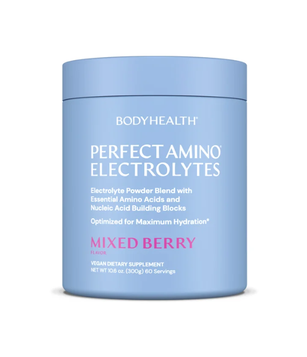 BodyHealth® PERFECT AMINO® Electrolytes – Mixed Berry | 60 Servings