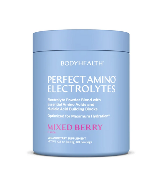 BodyHealth® PERFECT AMINO® Electrolytes – Mixed Berry | 60 Servings